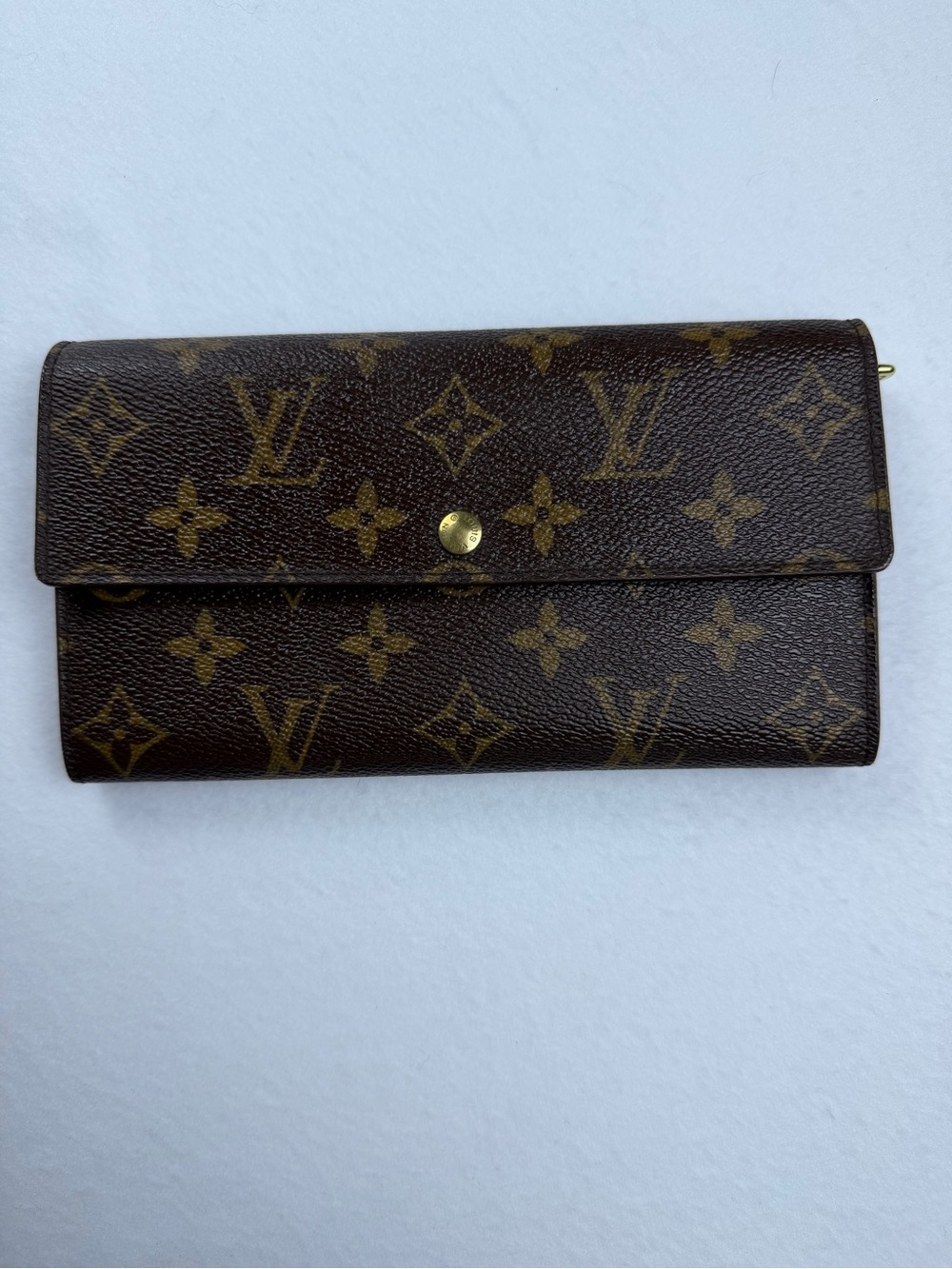 Authentic Louis Vuitton Monogram Sarah Wallet with Box Dust bag, Unbranded Chain - Picture 4 of 15